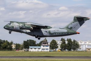 KC-390 in AERO Vodochody - arrival