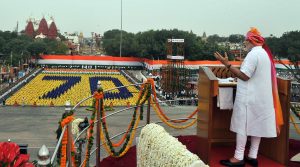 The Prime Minister, Shri Narendra Modi addressing the Nation on the occasion of 70th Independence Day from the ramparts of Red Fort, in Delhi on August 15, 2016.