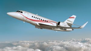 Dassault Falcon flying in the sky for the last 50 years and 2500th aircraft was delivered to a US customer .