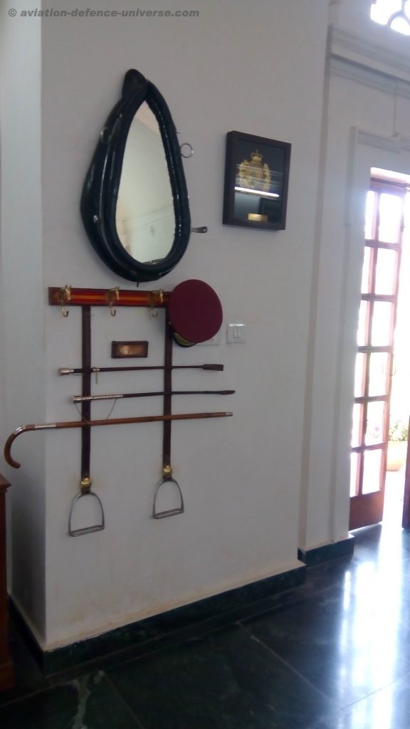  Horse riding accessories of the Commanding Officer of President's Body Guard displayed in his office