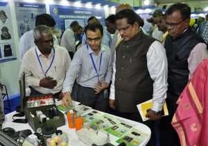 Dr.S.Christopher, Secretary Defence R&D and Chairman, DRDO inaugurated the three days scientific exhibition from 28 to 30th July, 2017 with the theme ”Science for Soldiers and Society” at Combat Vehicle Research and Development Establishment (CVRDE), Avadi, Chennai .The Exhibition is jointly coordinated by DEBEL, Bangalore and CVRDE, Chennai and it is open for Kendriya Vidalaya Schools and Educational institutions in and around Avadi on 28th ; Schools & Engineering College Students on 29th and for the Public on 30th July 2017. The exhibits are categorized as Surakshit (safe), Sashakt (powerful/empowered), Saksham (capable), Swachh (clean/pure) and Young Scientist Centre (YSC)..