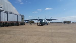 C295 of Brazilian Air Force standing at the Campo Grande military base in Brazil after a five weeks long tour after getting handed over at Seville, Spain on 16th June 2017. It was displayed at Paris Air Show from 19th to 25th June.