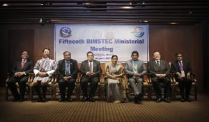 Representatives of People’s Republic of Bangladesh Kingdom of Bhutan Republic of India Republic of the Union of Myanmar Federal Democratic Republic of Nepal Democratic Socialist Republic of Sri Lanka Kingdom of Thailand at the official photo shoot of the The Bay of Bengal Initiative for Multi-Sectoral Technical and Economic Cooperation (BIMSTEC) is a regional organization comprising seven Member States lying in the littoral and adjacent areas of the Bay of Bengal constituting a contiguous regional unity. This picture is of BIMSTEC 2017 held at Kathmandu in Nepal.