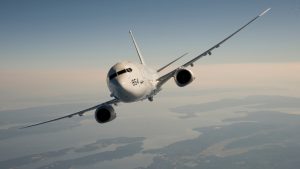  P-8A Poseidon flying in the sky