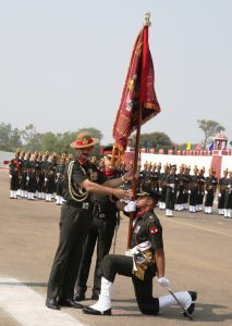 Presentation of colours to 20 Mahar