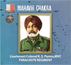 Lt Col Kulwant Singh Pannu Mahavir Chakra