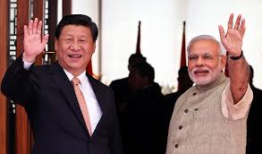 Narendra Modi Prime Minister of India with Xi Jinping 2