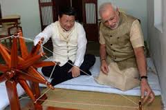 Narendra Modi Prime Minister of India with Xi Jinping 1