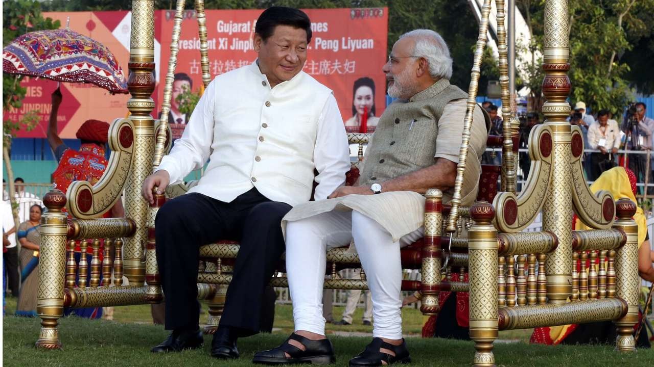 Narendra Modi Prime Minister of India with Xi Jinping