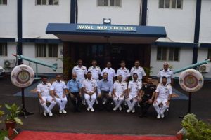 Second batch of international programme for naval officers from friendly foreign countries launched by the Indian Navy’s War College at Goa with Prof Varun Sahni, Vice Chancellor, Goa University