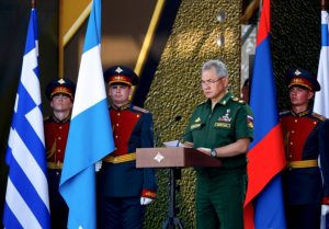 International Army Games at Alabino Ranges in Russia being inaugurated.
