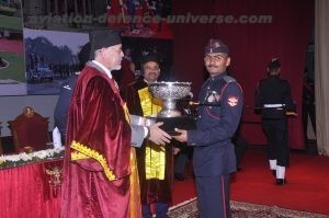 The Chief Guest was received by Air Marshal JS Kler, AVSM, VM, Commandant, National Defence Academy