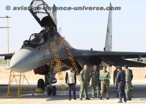 Defence Minister flies  in an IAF SU-30 MKI
