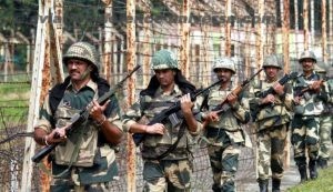 Border Security Force Soldiers Keep Vigil At International Border In Jammu