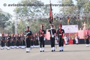 Ceremonial Parade of KALI PANCHWIN Battalion in progress.