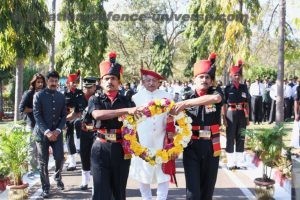 Wreath laying by Chhatrapati Shahu ji Maharaj Kolhapur.