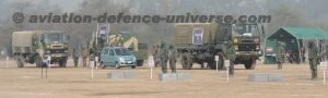 A contaiminated private vehicle being decontaimnated during the disaster relief exercise.