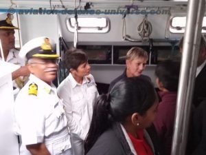 Indian Naval Sailing Vessel (INSV) Tarini left Cape Town for the final leg