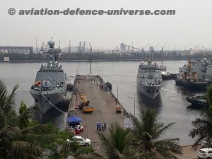 UMS King Sin Phyu Shin (Frigate) and UMS Inlay (Off-shore Patrol Vessel) arrived Visakhapatnam