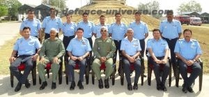 Western Air Command with officers during his visit to Air Force Station Patiala