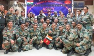 The Indian Army Women Mountaineering Expedition to Mt. Bhagirathi-II team