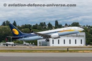 First 737 MAX Jet Airways