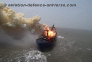 Burning Merchant Vessel SSL