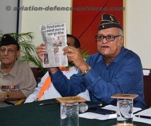 Veterans organised a press conference for mobillising Col Chauhan's release