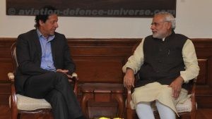 Imran Khan with Narendra Modi