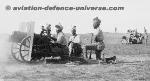 Indian Army gunners (probably 39th Battery) with 3.7 inch Mountain Howitzers Jerusalem in 1917