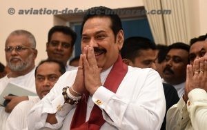 Sri Lanka's newly appointed Prime Minister Mahinda Rajapaksa