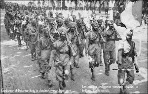 The 15th Sikh Regiment arrive in Marseille