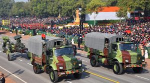 M 777 A2 Ultra Light Howitzer passes through the Rajpath