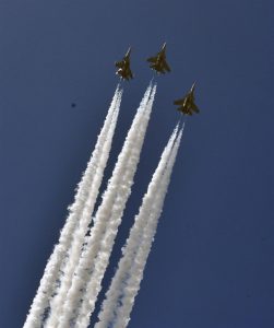 spectacular flypast by the IAF
