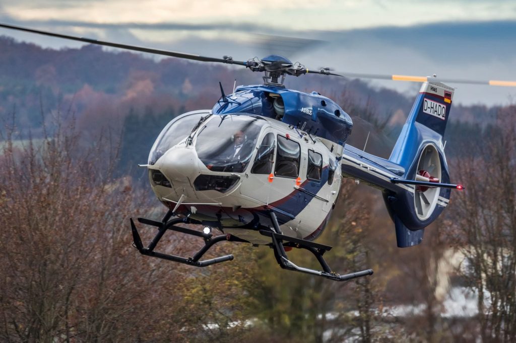 first Airbus H145 helicopter 