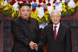 Chairman Kim Jong-un and President Nguyen Phu Trong