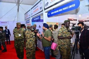 Inaugurates Defence Equipment Display 