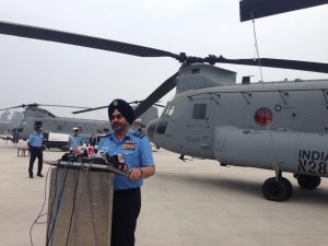 IAF Chief addressing the gathering