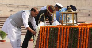 Indian Defence Minister Rajnath Singh