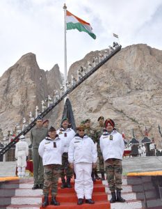 Siachen War MemoriThe Union Minister for Defence, Rajnath Singh visiting the worlds highest battlefield, Siachen, in Jammu and Kashmir in the process of understanding the force .