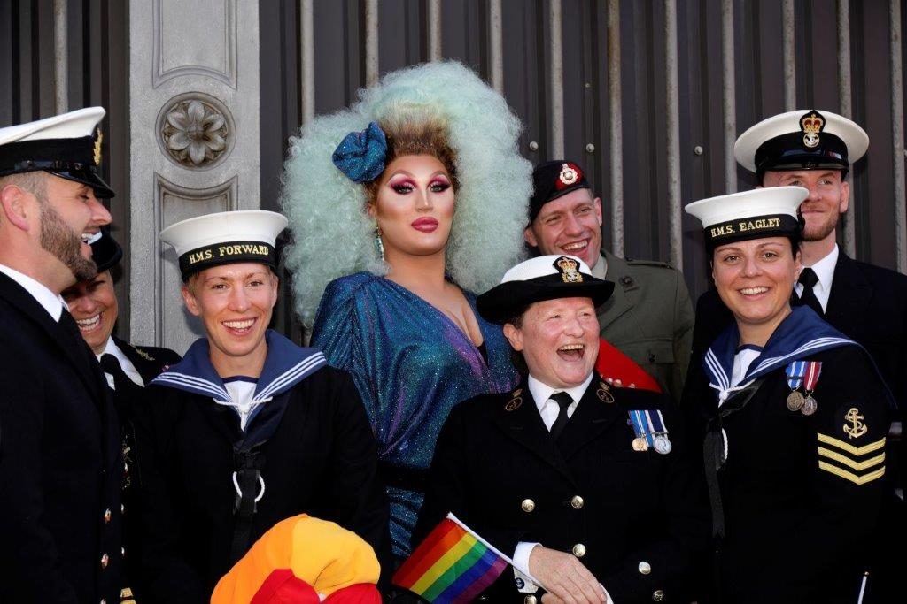  LGBT+ community by marching for the first time at Manchester Pride