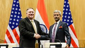 US Secy of State Mike Pompeo and Indian Foreign Minister S Jai Shankar