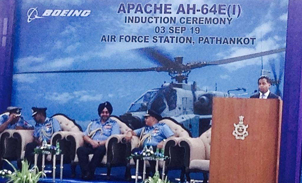 Boeing India Head Salil Gupte addressing the gathering at the ceremony