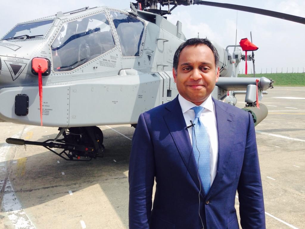The happiness is evident on Boeing India's Head Salil Gupte's face. His Apache is now a part of the IAF's formidable fleet .