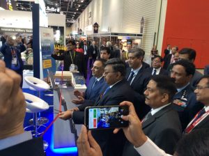 Secretary Defence Production Subhash Chandra inaugurating the Indian Pavilion at DSEi 2019