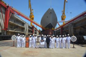 ndian Navy’s first aircraft-carrier dry dock in Mumbai was inaugurated by the Defence Minister Rajnath Singh