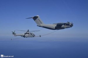 Airbus A400M performs first helicopter air-to-air dry contacts
