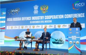 India-Russia Defence Industry Cooperation Conference, in Moscow, Russia on November 05, 2019.