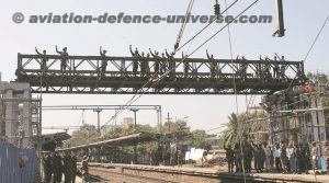 Railway foot over bridge build by Bombay Sappers