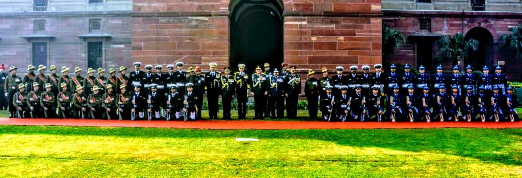 Gen Bipin Rawat CDS gets a joint services guard of honour